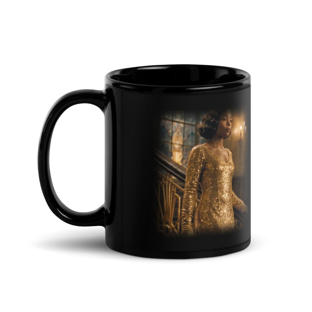Black Gold Black Mug